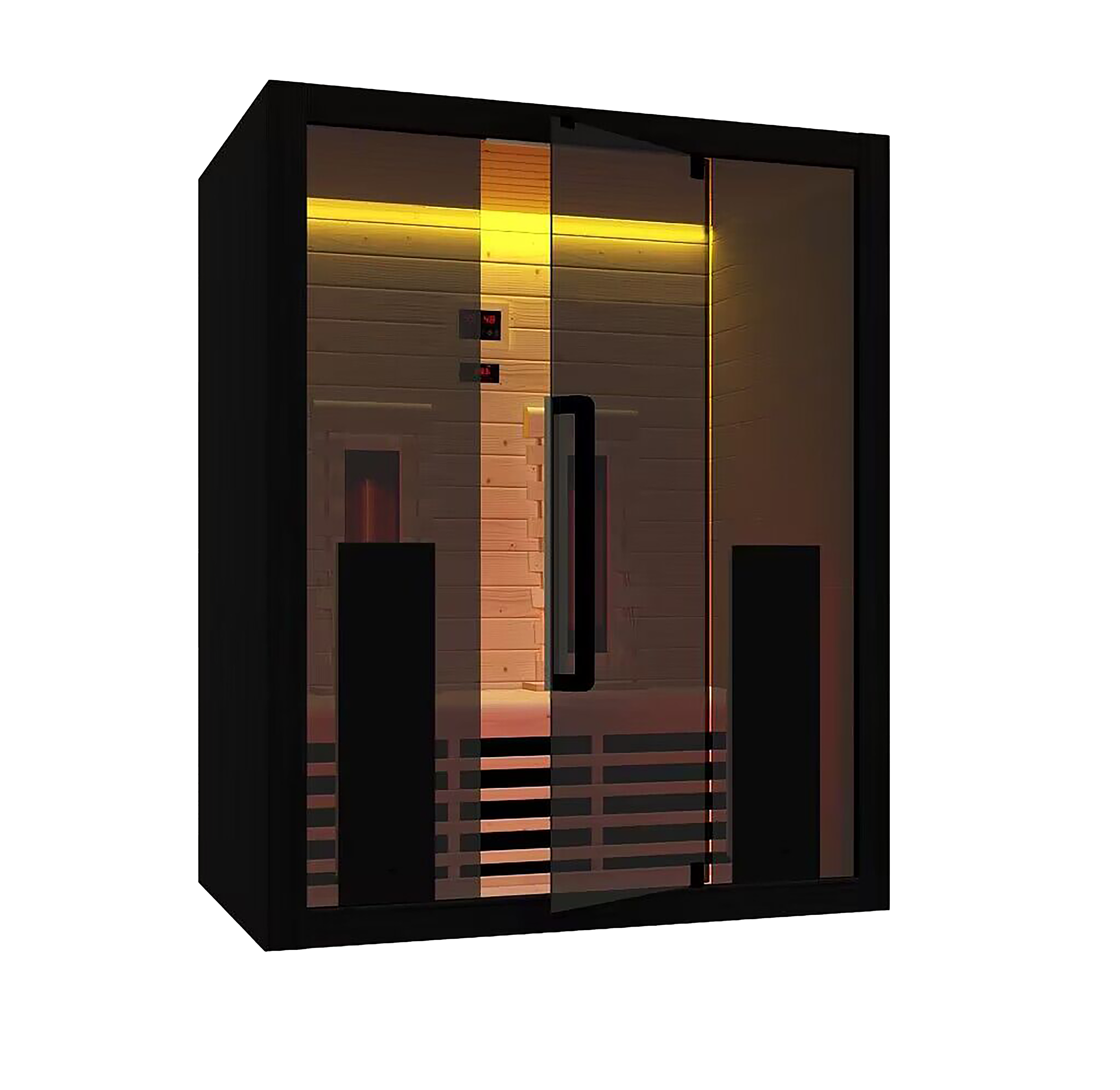 INFRARED 160 Infrarotsauna für 2 Personen | Große Infrarotkabine für Zuhause